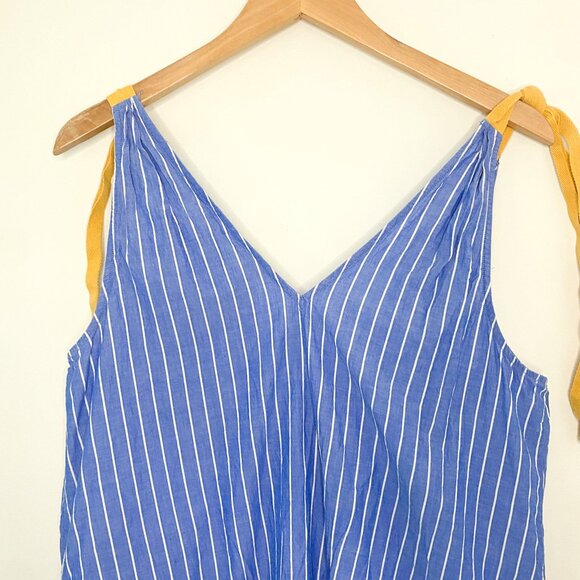 Matilda Jane Stripe Shift Dress Size Small Coastal Stripes Casual Blue White - Picture 9 of 9